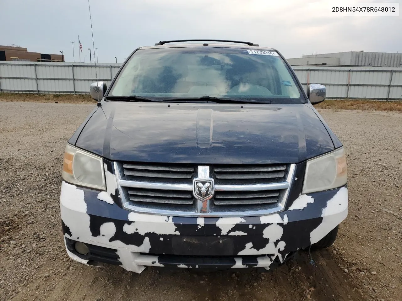 2008 Dodge Grand Caravan Sxt VIN: 2D8HN54X78R648012 Lot: 71233914