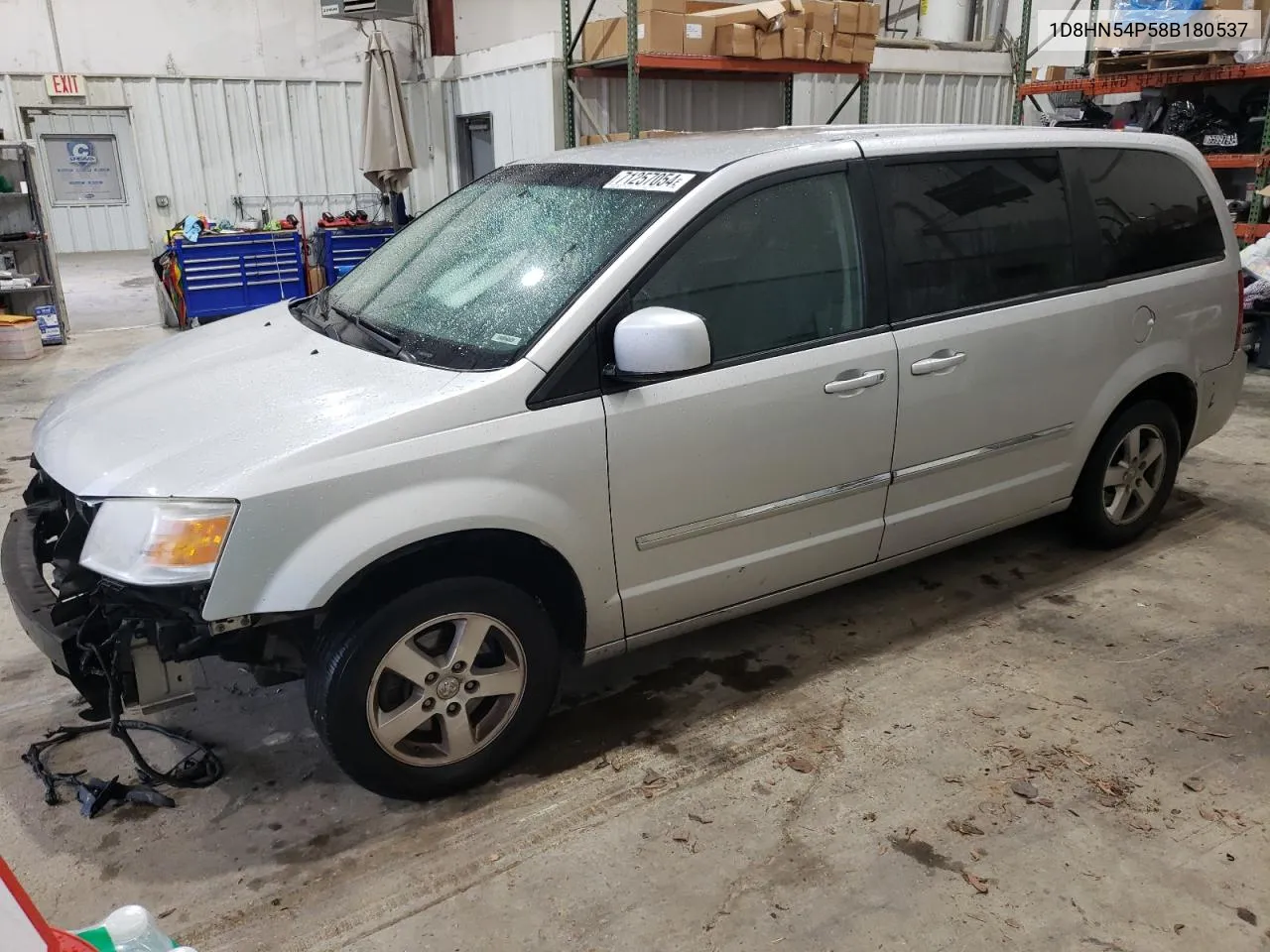 2008 Dodge Grand Caravan Sxt VIN: 1D8HN54P58B180537 Lot: 71257054