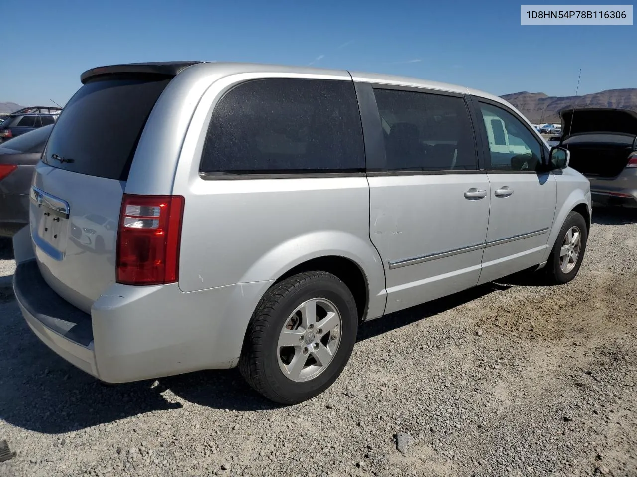 1D8HN54P78B116306 2008 Dodge Grand Caravan Sxt