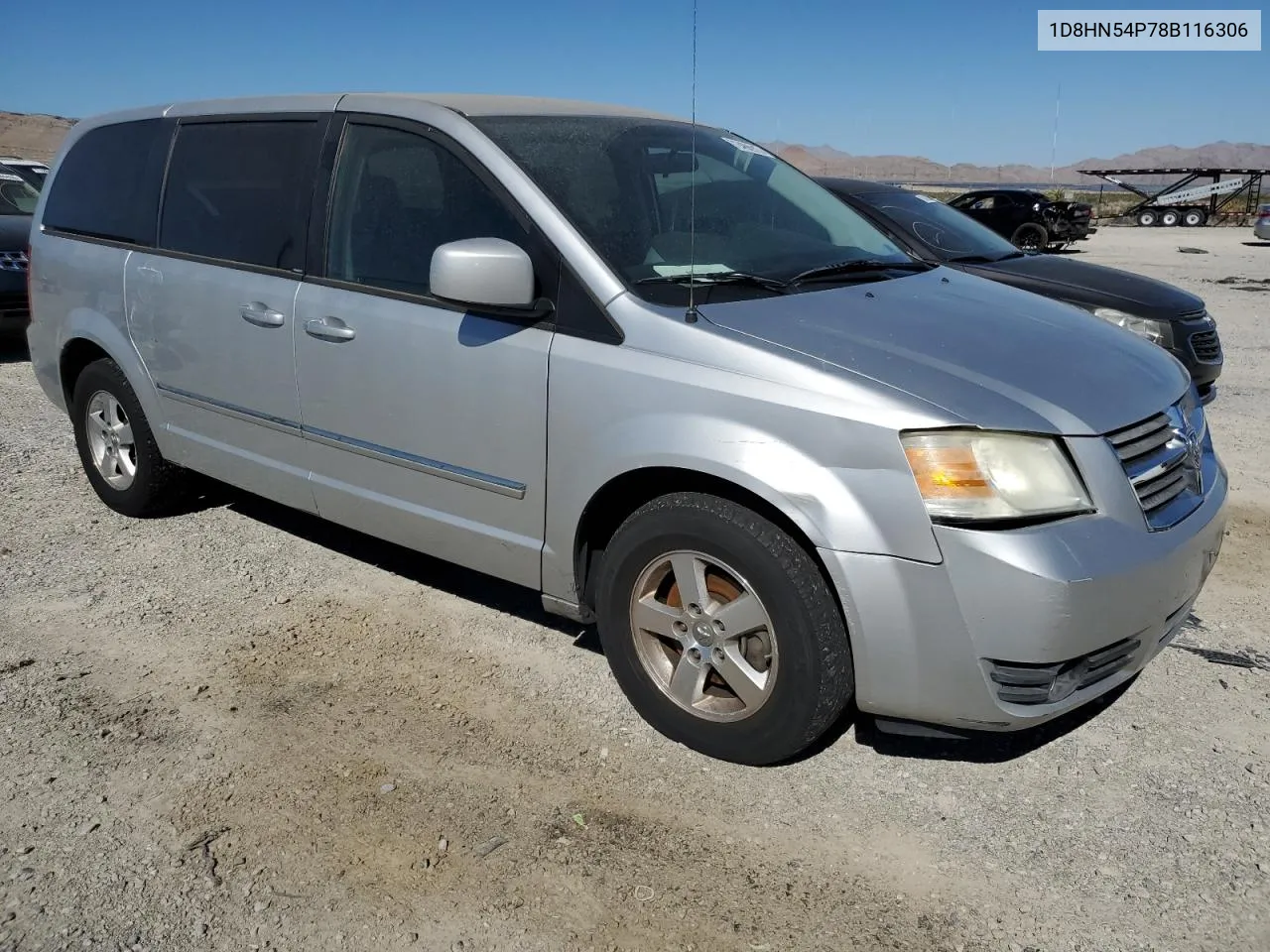 2008 Dodge Grand Caravan Sxt VIN: 1D8HN54P78B116306 Lot: 72466913