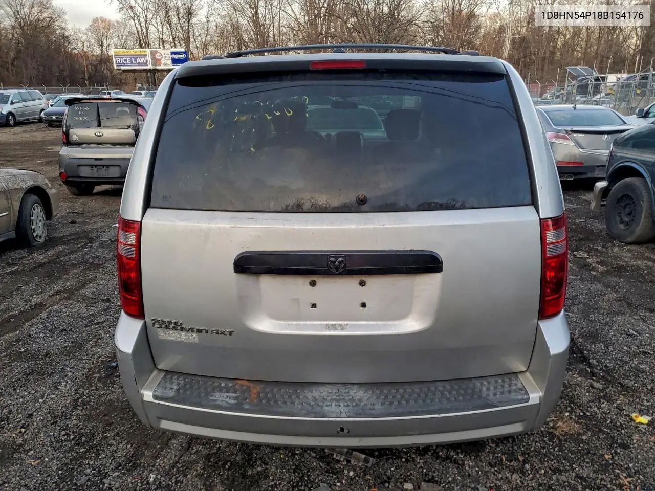 1D8HN54P18B154176 2008 Dodge Grand Caravan Sxt