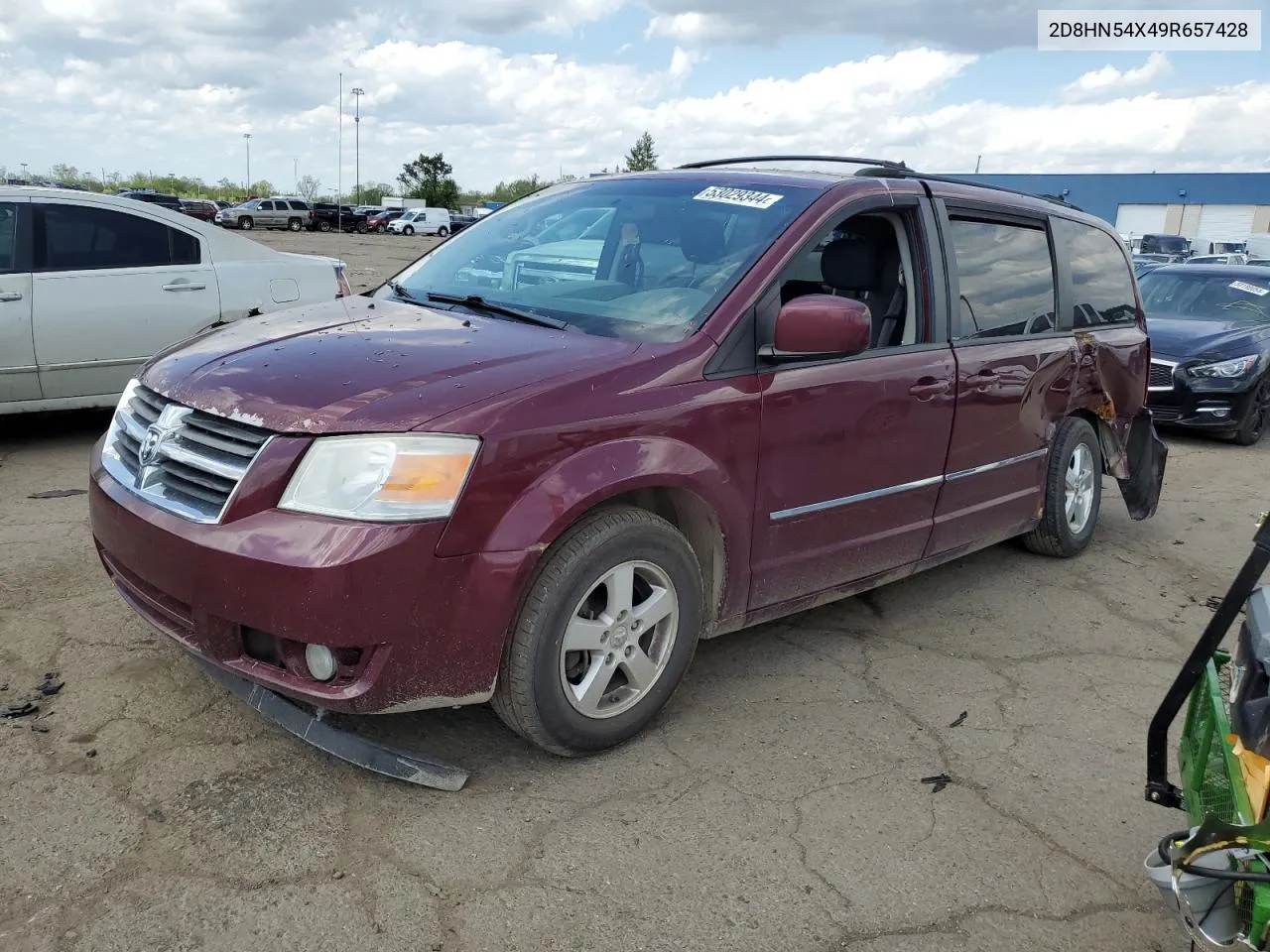 2009 Dodge Grand Caravan Sxt VIN: 2D8HN54X49R657428 Lot: 53029344