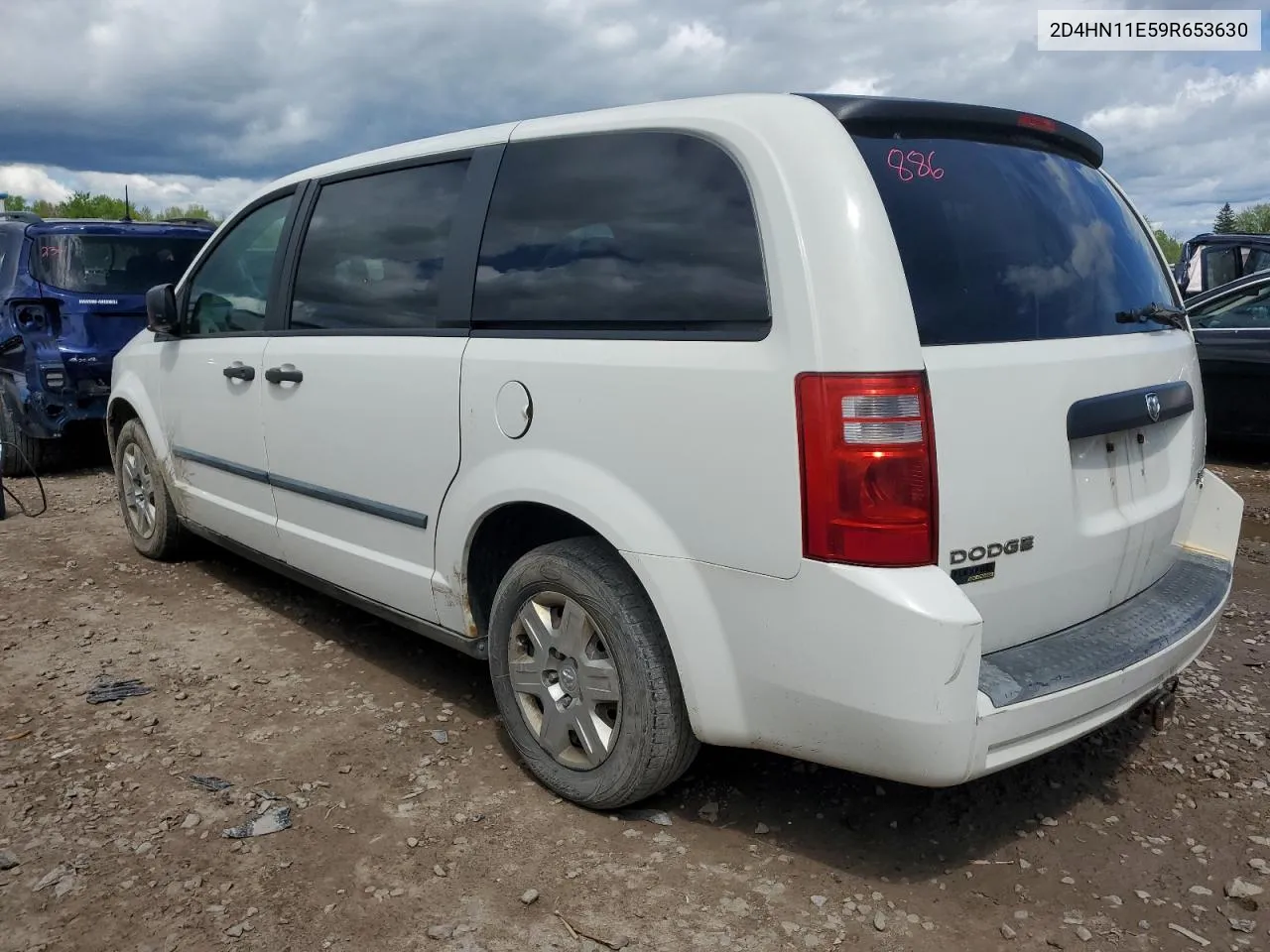 2009 Dodge Grand Caravan C/V VIN: 2D4HN11E59R653630 Lot: 53377184