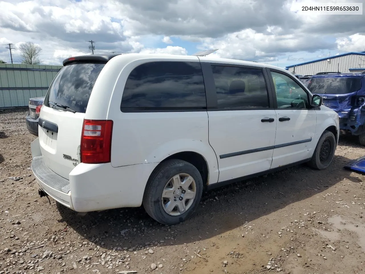 2009 Dodge Grand Caravan C/V VIN: 2D4HN11E59R653630 Lot: 53377184