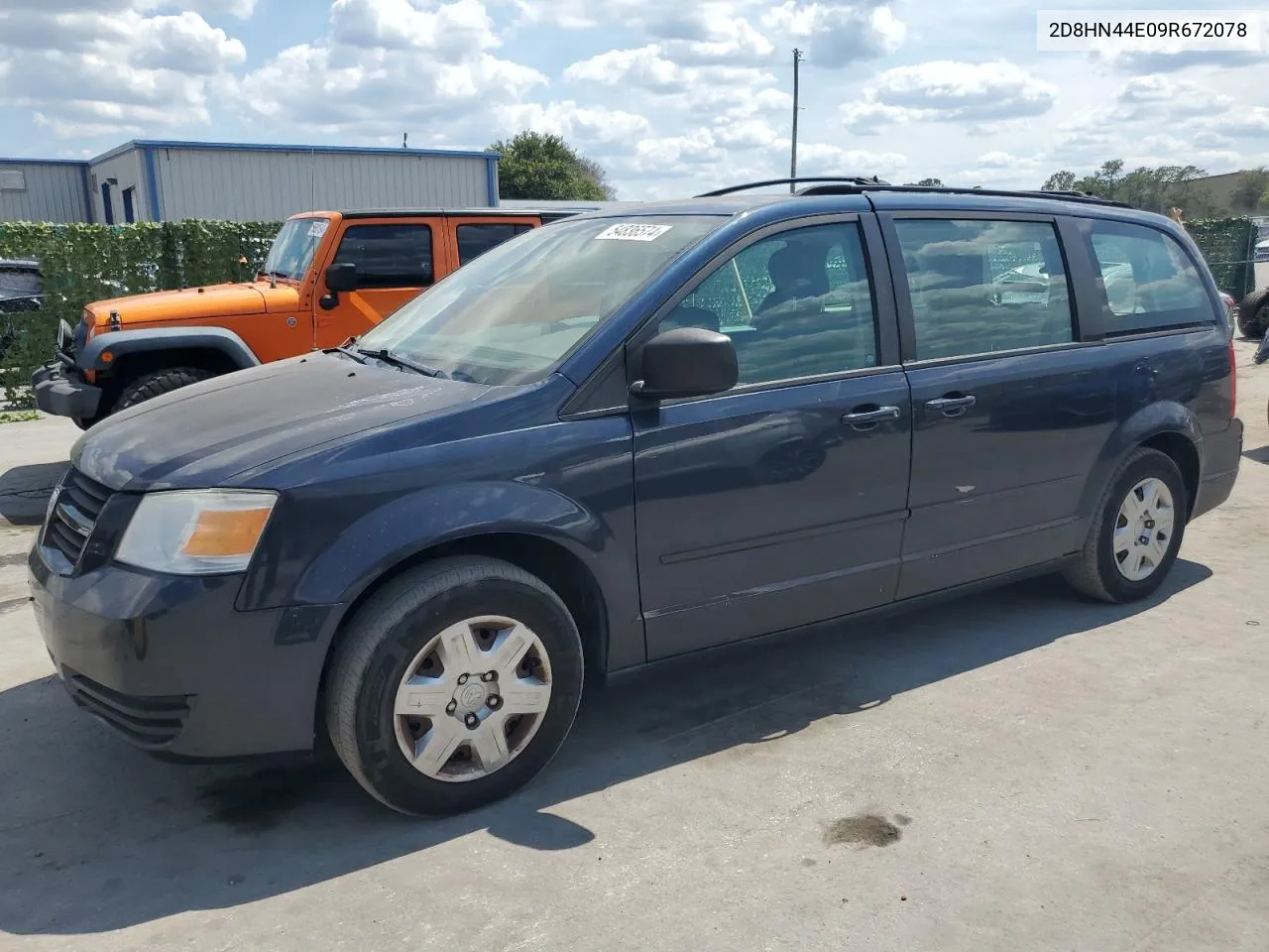 2009 Dodge Grand Caravan Se VIN: 2D8HN44E09R672078 Lot: 54836574