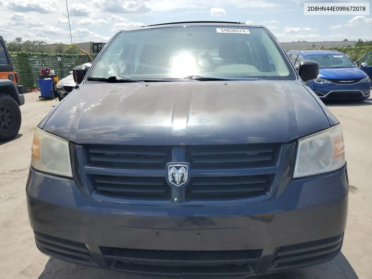 2009 Dodge Grand Caravan Se VIN: 2D8HN44E09R672078 Lot: 54836574