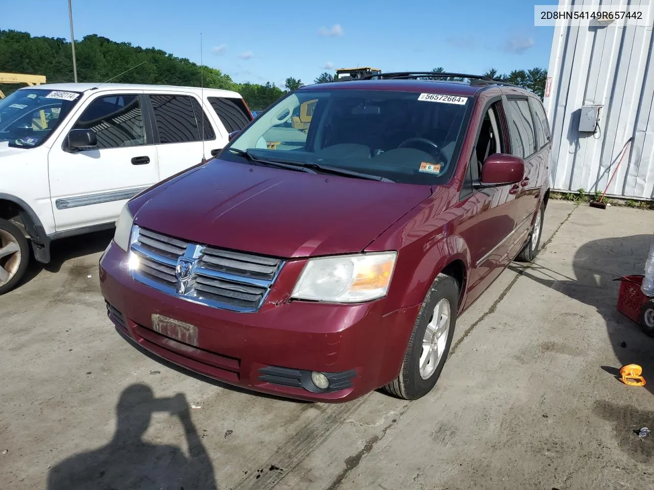 2009 Dodge Grand Caravan Sxt VIN: 2D8HN54149R657442 Lot: 56572664