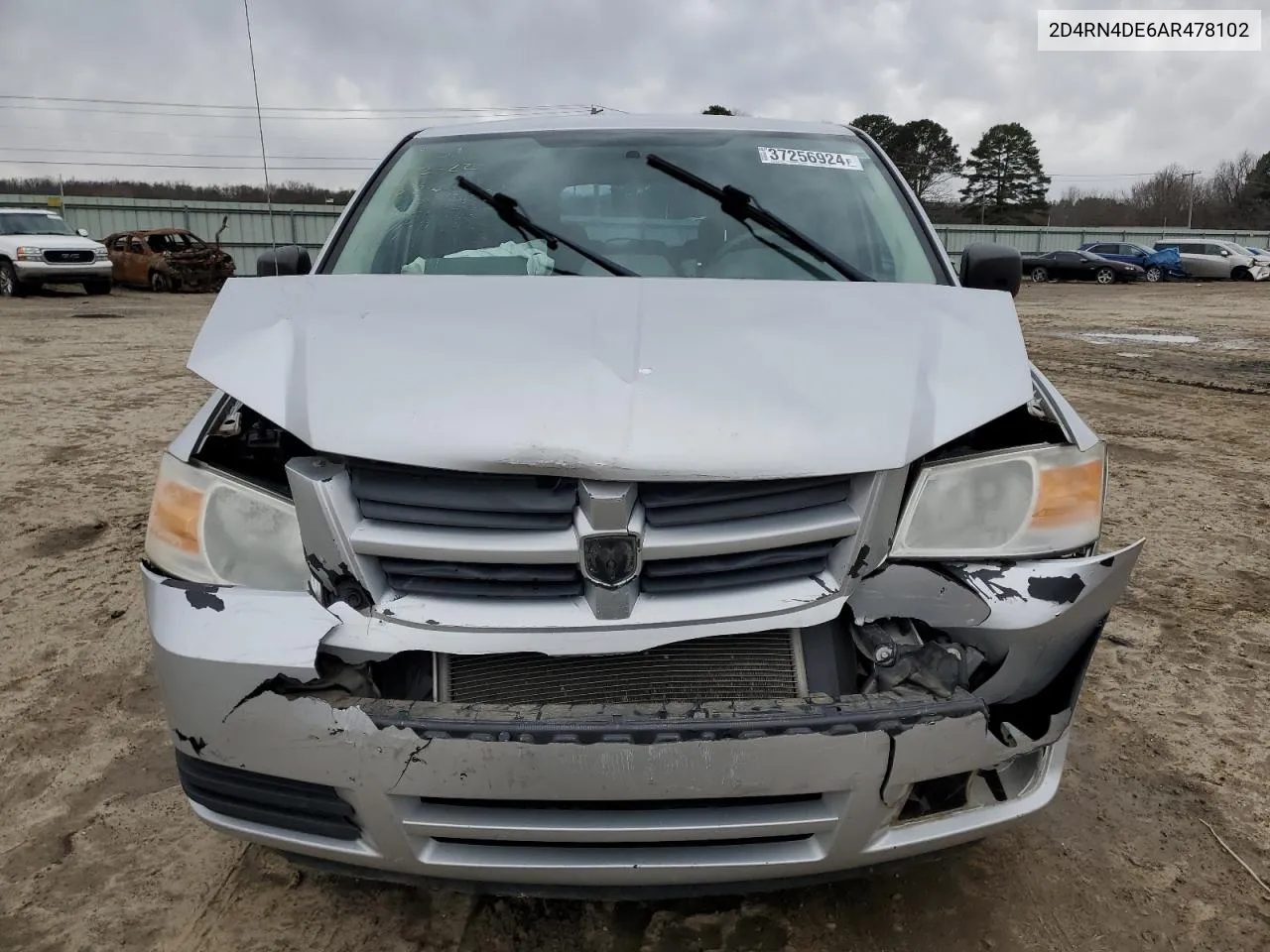 2010 Dodge Grand Caravan Se VIN: 2D4RN4DE6AR478102 Lot: 37256924