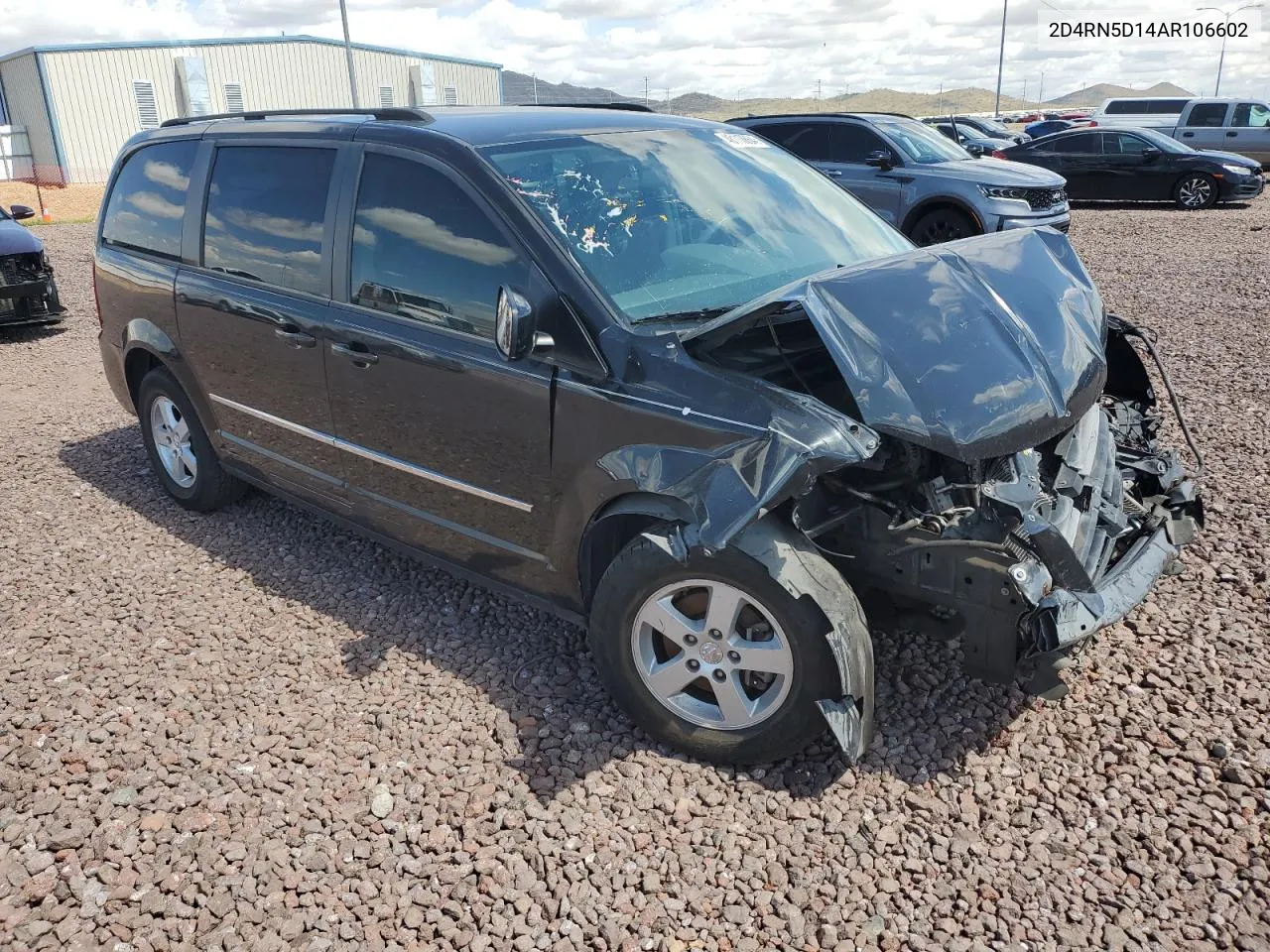 2D4RN5D14AR106602 2010 Dodge Grand Caravan Sxt