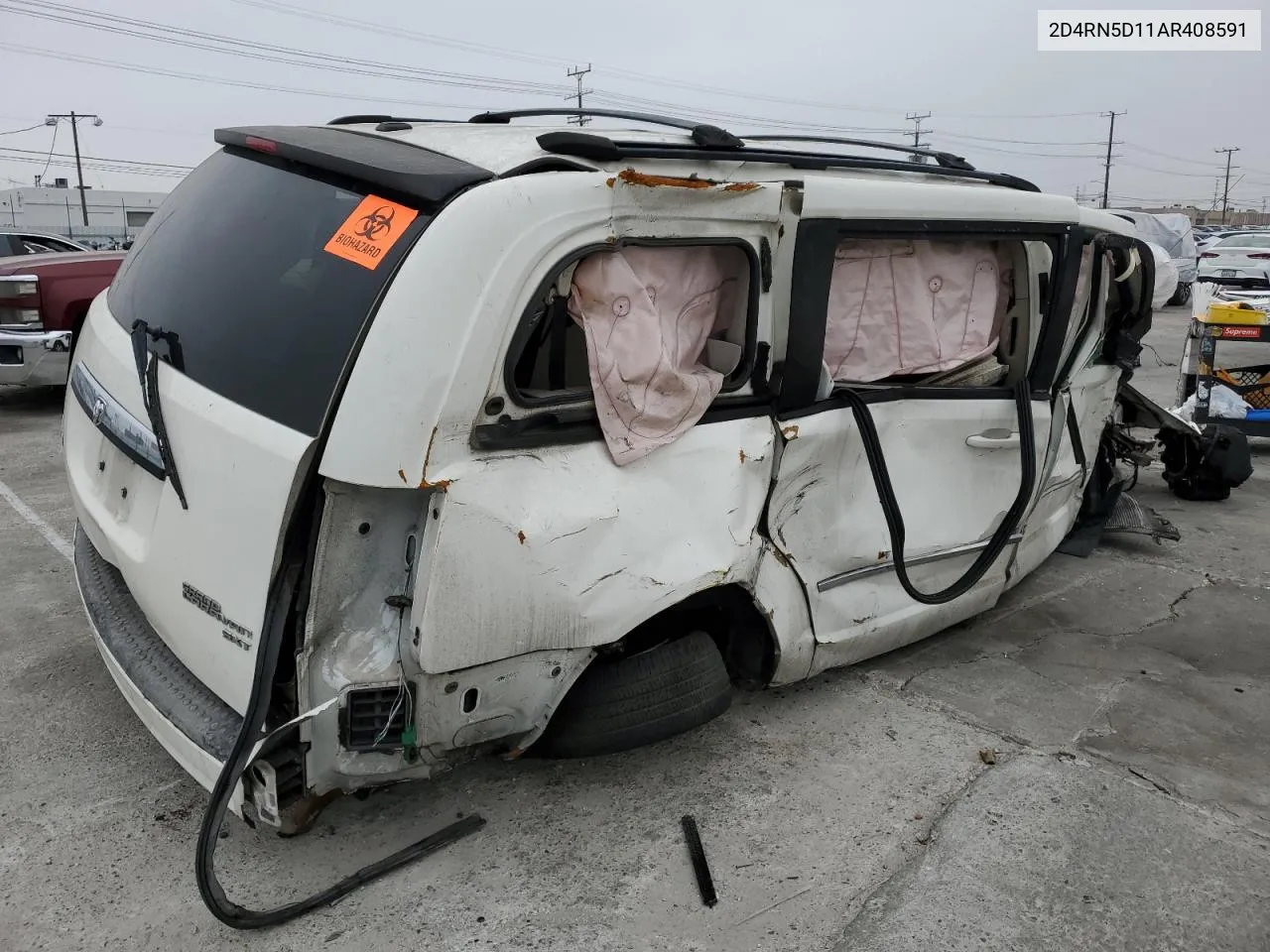 2010 Dodge Grand Caravan Sxt VIN: 2D4RN5D11AR408591 Lot: 49035544