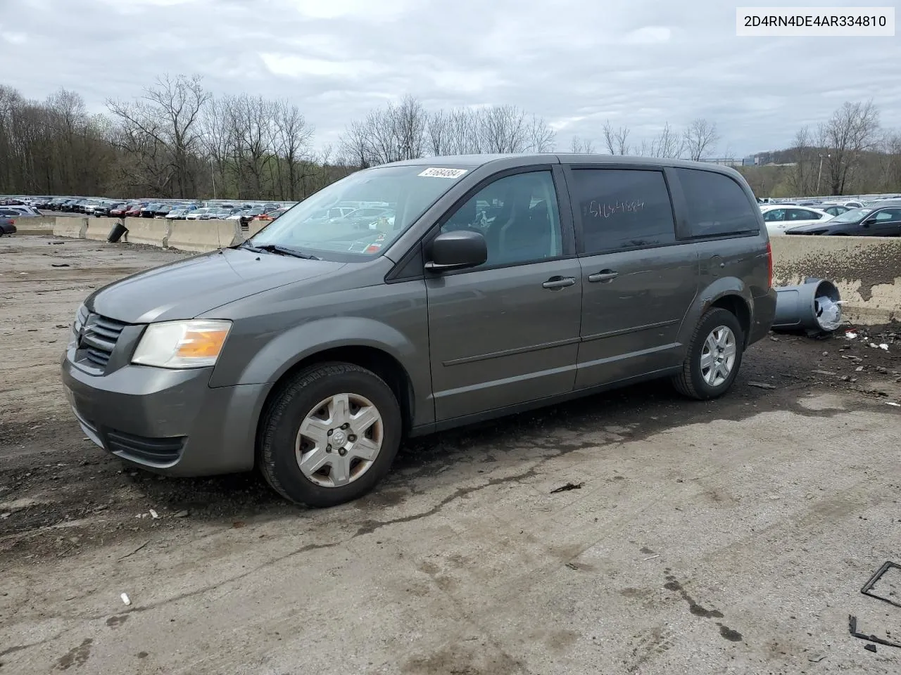 2010 Dodge Grand Caravan Se VIN: 2D4RN4DE4AR334810 Lot: 51684884