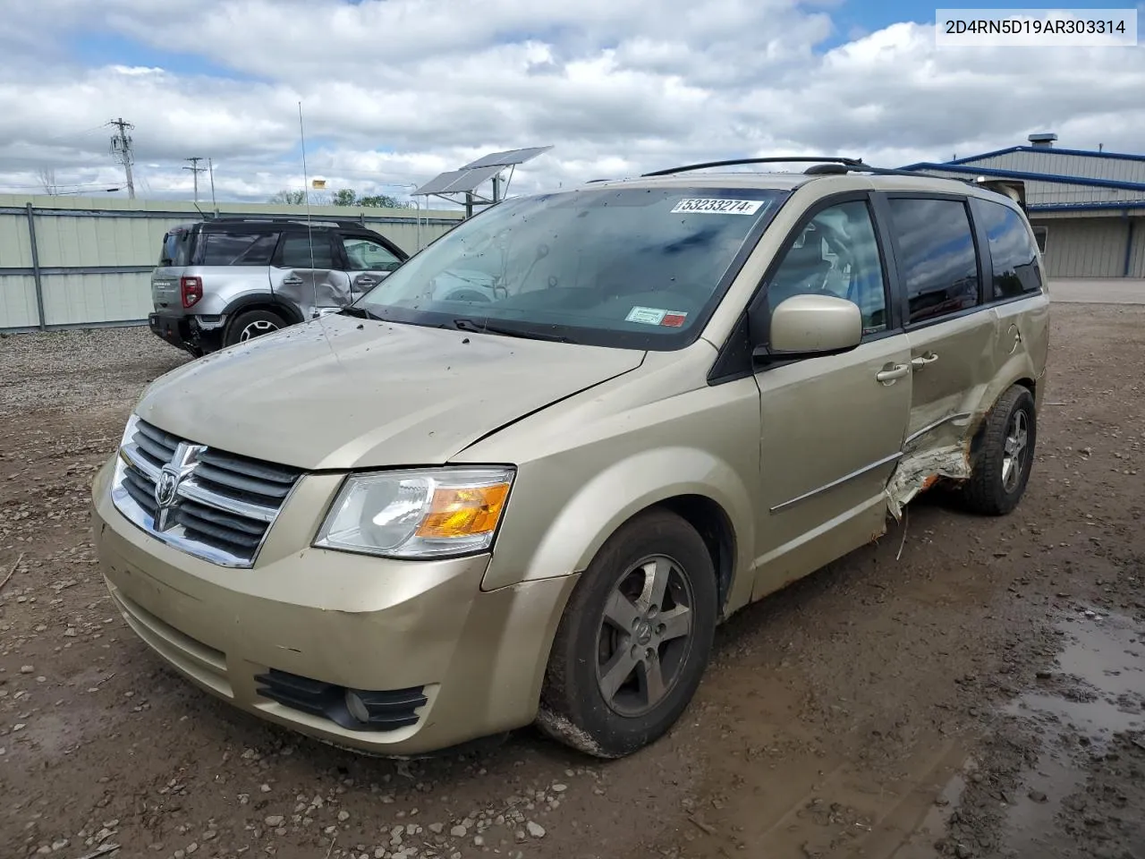 2010 Dodge Grand Caravan Sxt VIN: 2D4RN5D19AR303314 Lot: 53233274