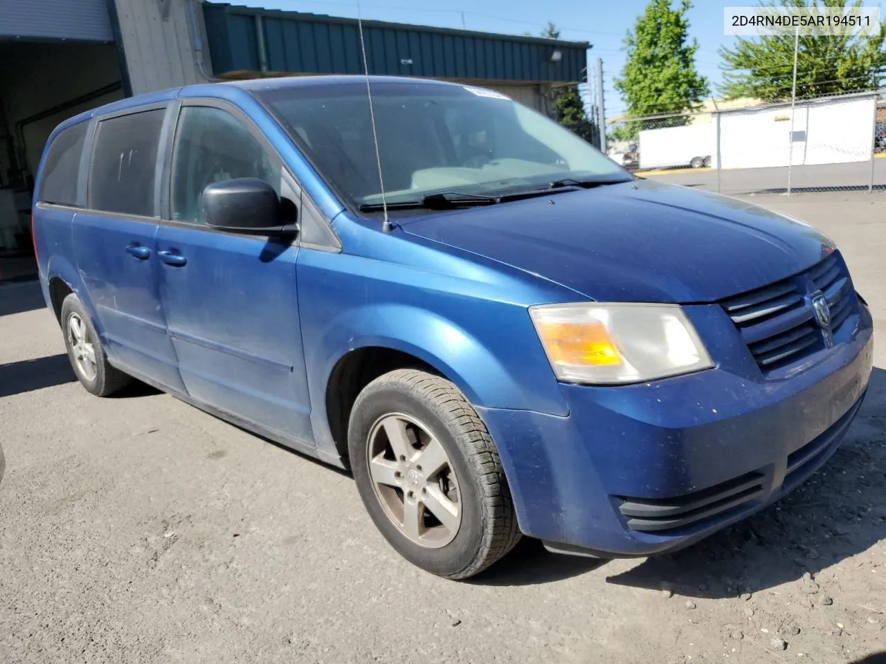 2010 Dodge Grand Caravan Se VIN: 2D4RN4DE5AR194511 Lot: 54429184