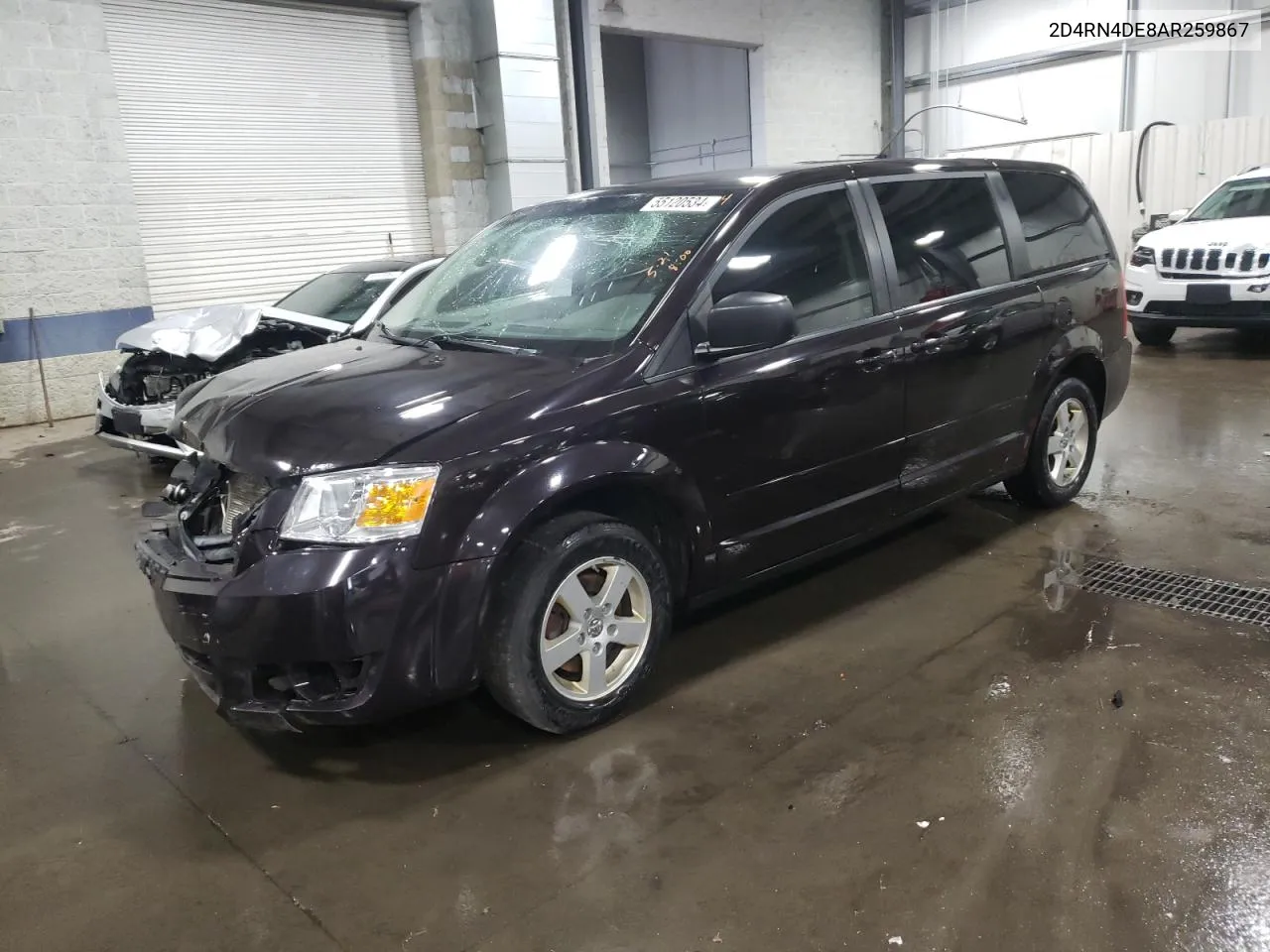 2010 Dodge Grand Caravan Se VIN: 2D4RN4DE8AR259867 Lot: 55120534