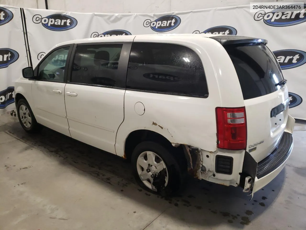 2010 Dodge Grand Caravan Se VIN: 2D4RN4DE3AR364476 Lot: 55682024