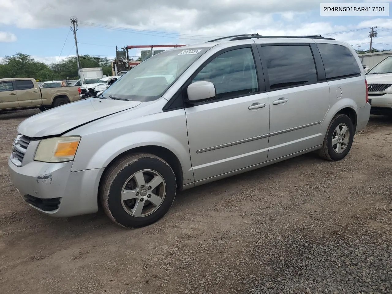 2010 Dodge Grand Caravan Sxt VIN: 2D4RN5D18AR417501 Lot: 55684934