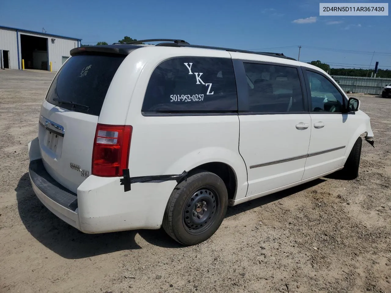 2D4RN5D11AR367430 2010 Dodge Grand Caravan Sxt