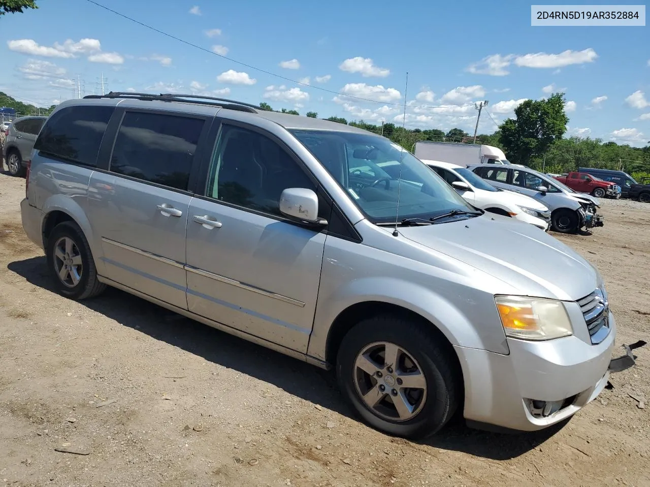 2010 Dodge Grand Caravan Sxt VIN: 2D4RN5D19AR352884 Lot: 56314534