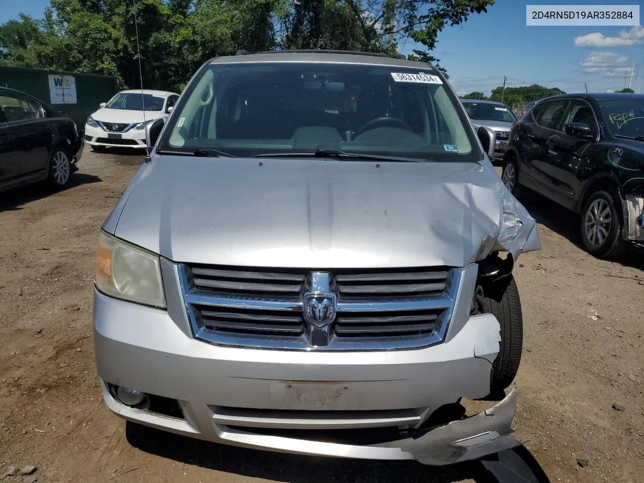 2010 Dodge Grand Caravan Sxt VIN: 2D4RN5D19AR352884 Lot: 56314534