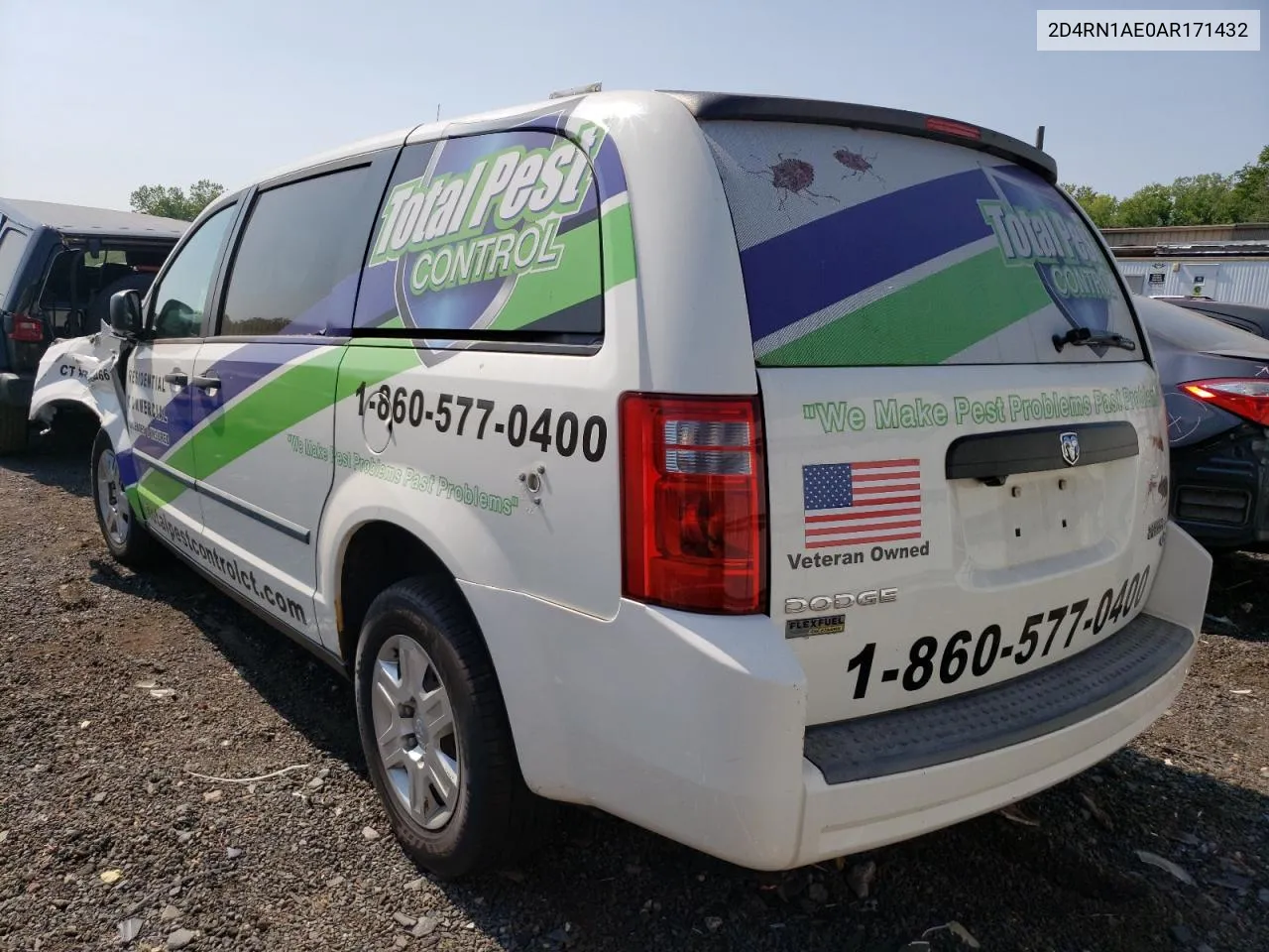 2010 Dodge Grand Caravan C/V VIN: 2D4RN1AE0AR171432 Lot: 61391554