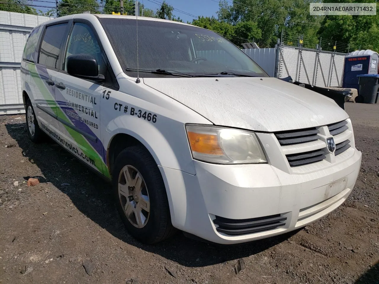 2010 Dodge Grand Caravan C/V VIN: 2D4RN1AE0AR171432 Lot: 61391554