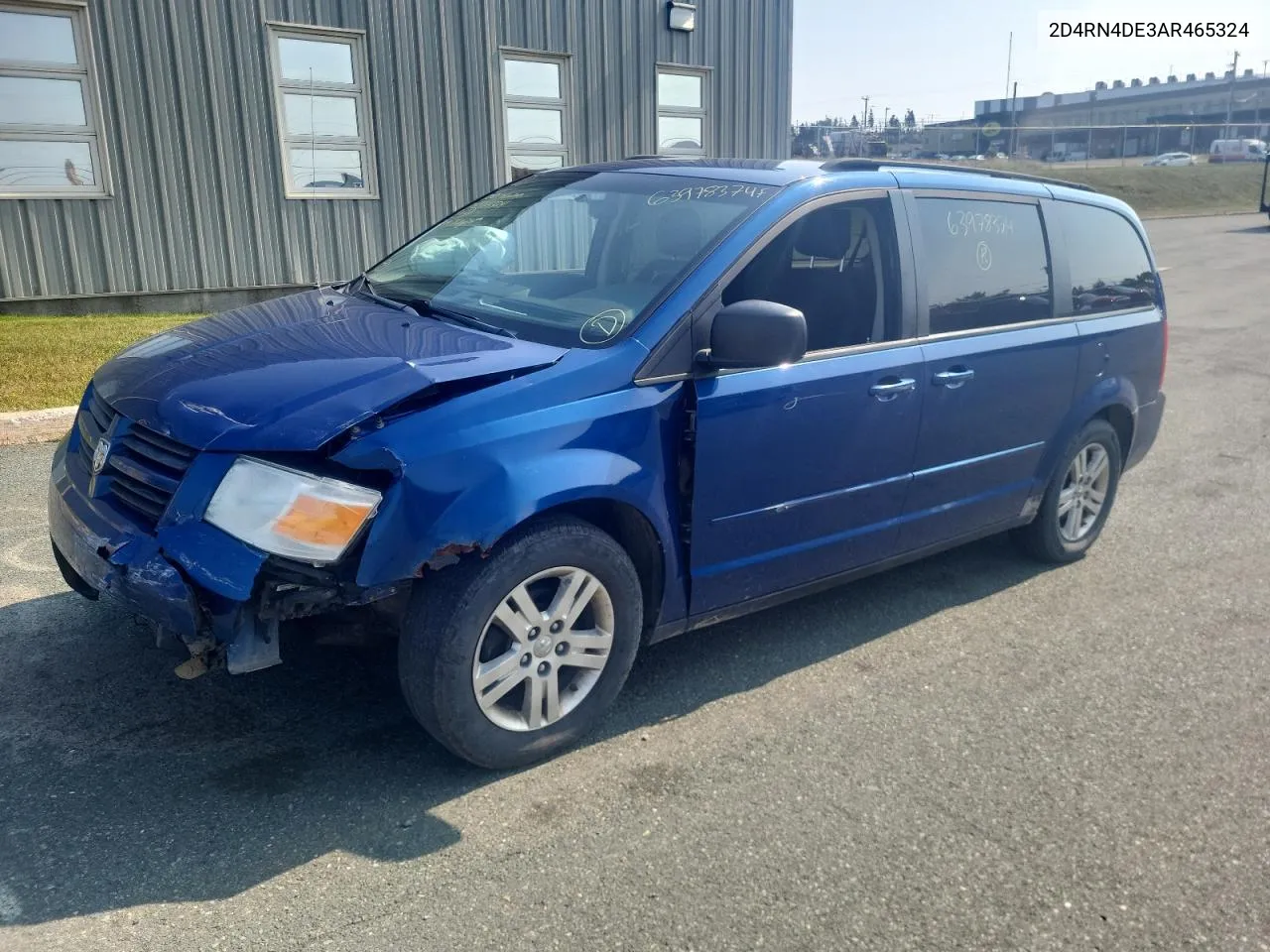 2010 Dodge Grand Caravan Se VIN: 2D4RN4DE3AR465324 Lot: 63978374