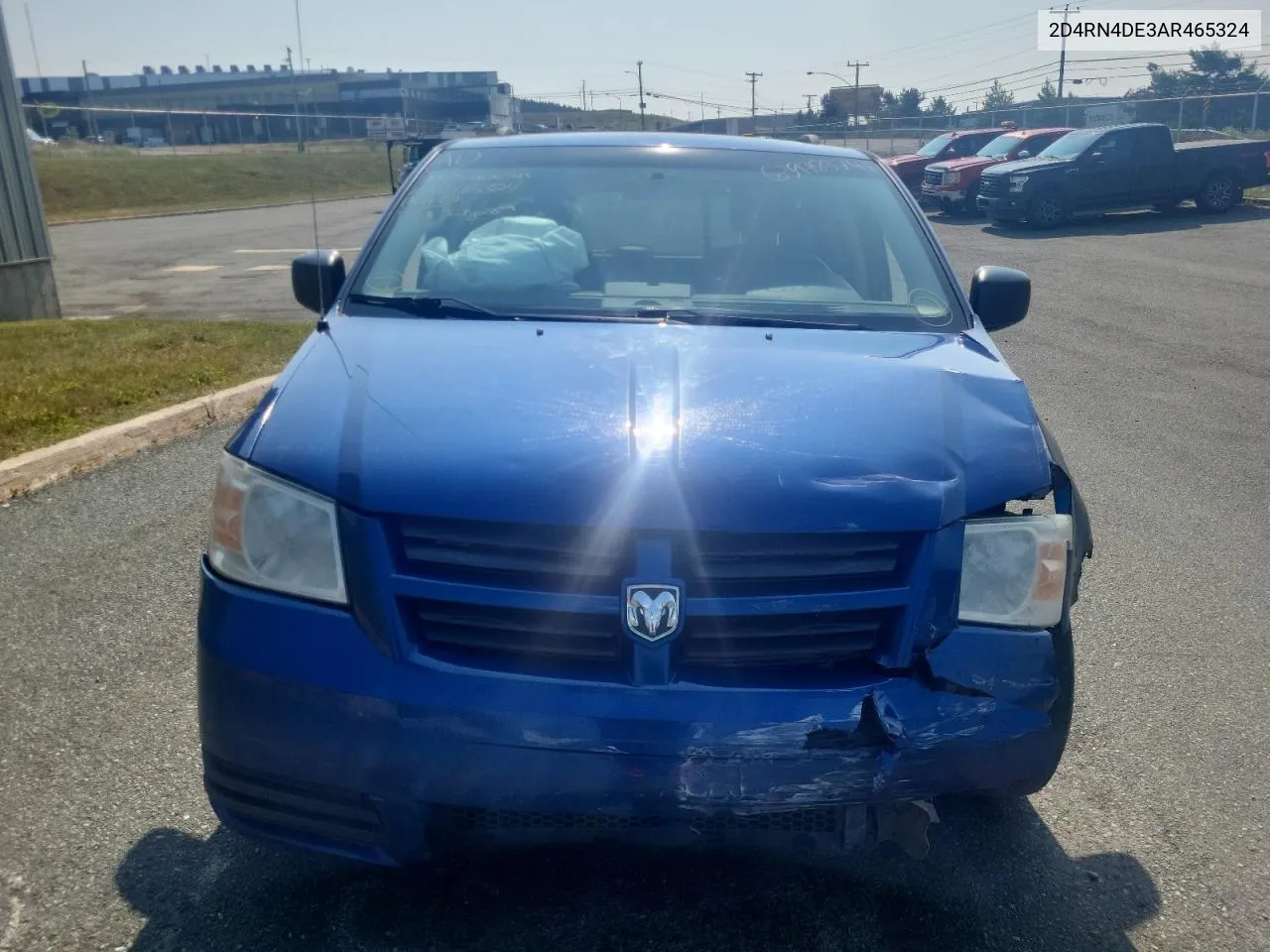 2010 Dodge Grand Caravan Se VIN: 2D4RN4DE3AR465324 Lot: 63978374