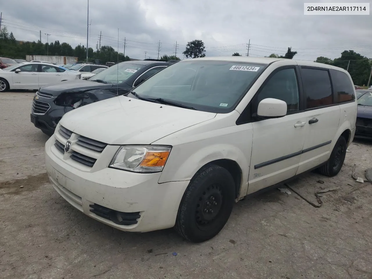 2010 Dodge Grand Caravan C/V VIN: 2D4RN1AE2AR117114 Lot: 66612434