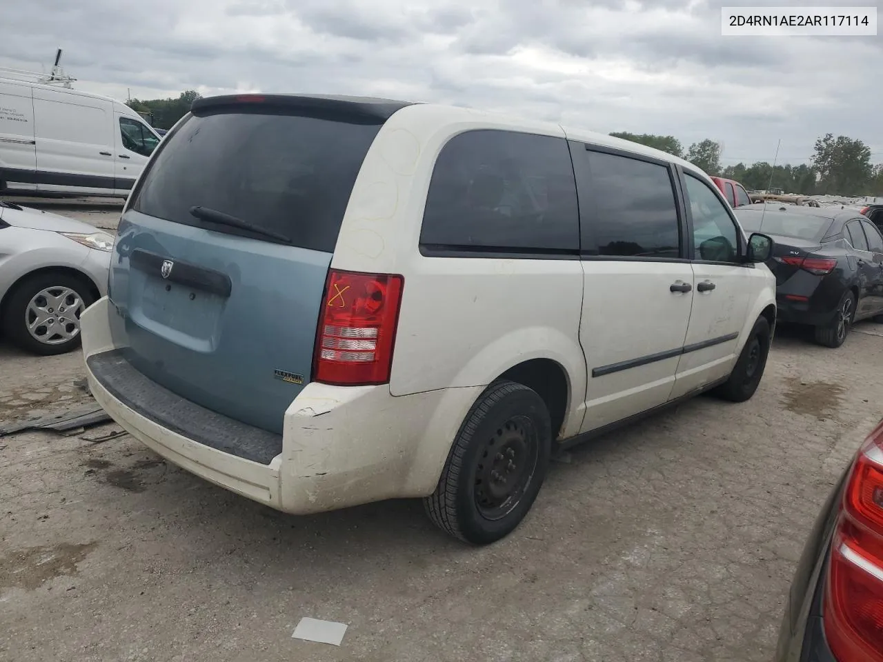 2010 Dodge Grand Caravan C/V VIN: 2D4RN1AE2AR117114 Lot: 66612434