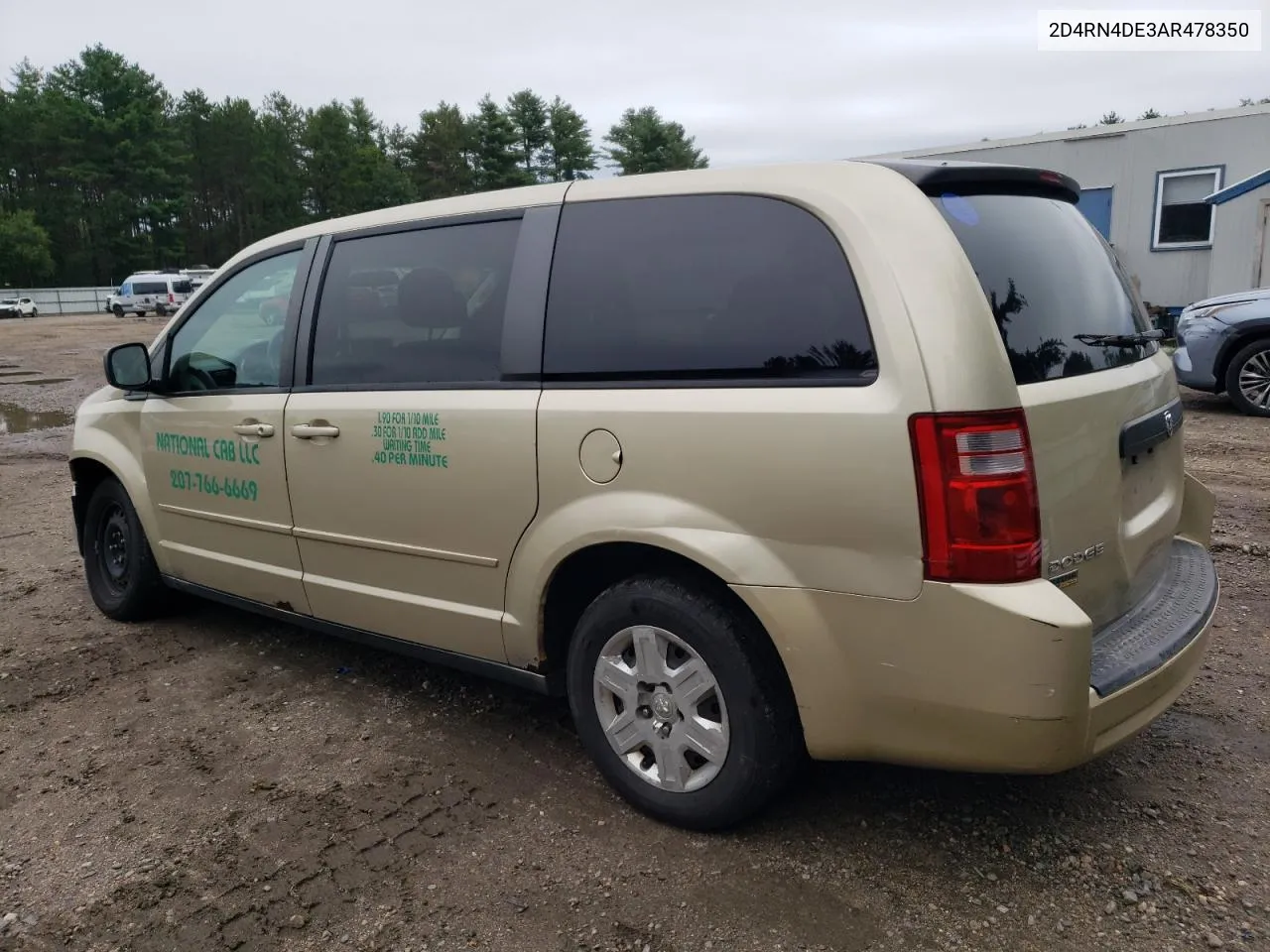 2010 Dodge Grand Caravan Se VIN: 2D4RN4DE3AR478350 Lot: 66914154