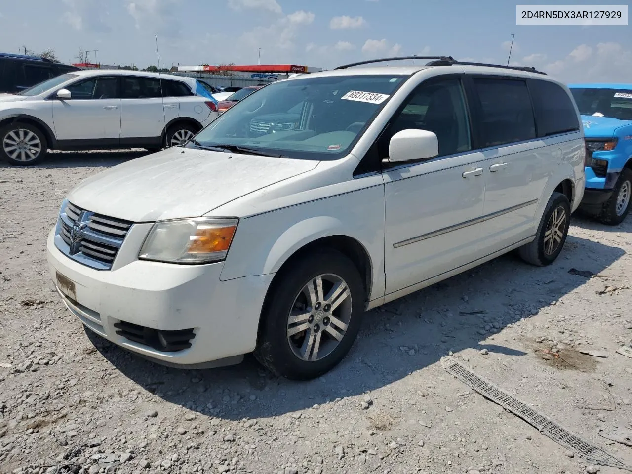 2010 Dodge Grand Caravan Sxt VIN: 2D4RN5DX3AR127929 Lot: 69317334