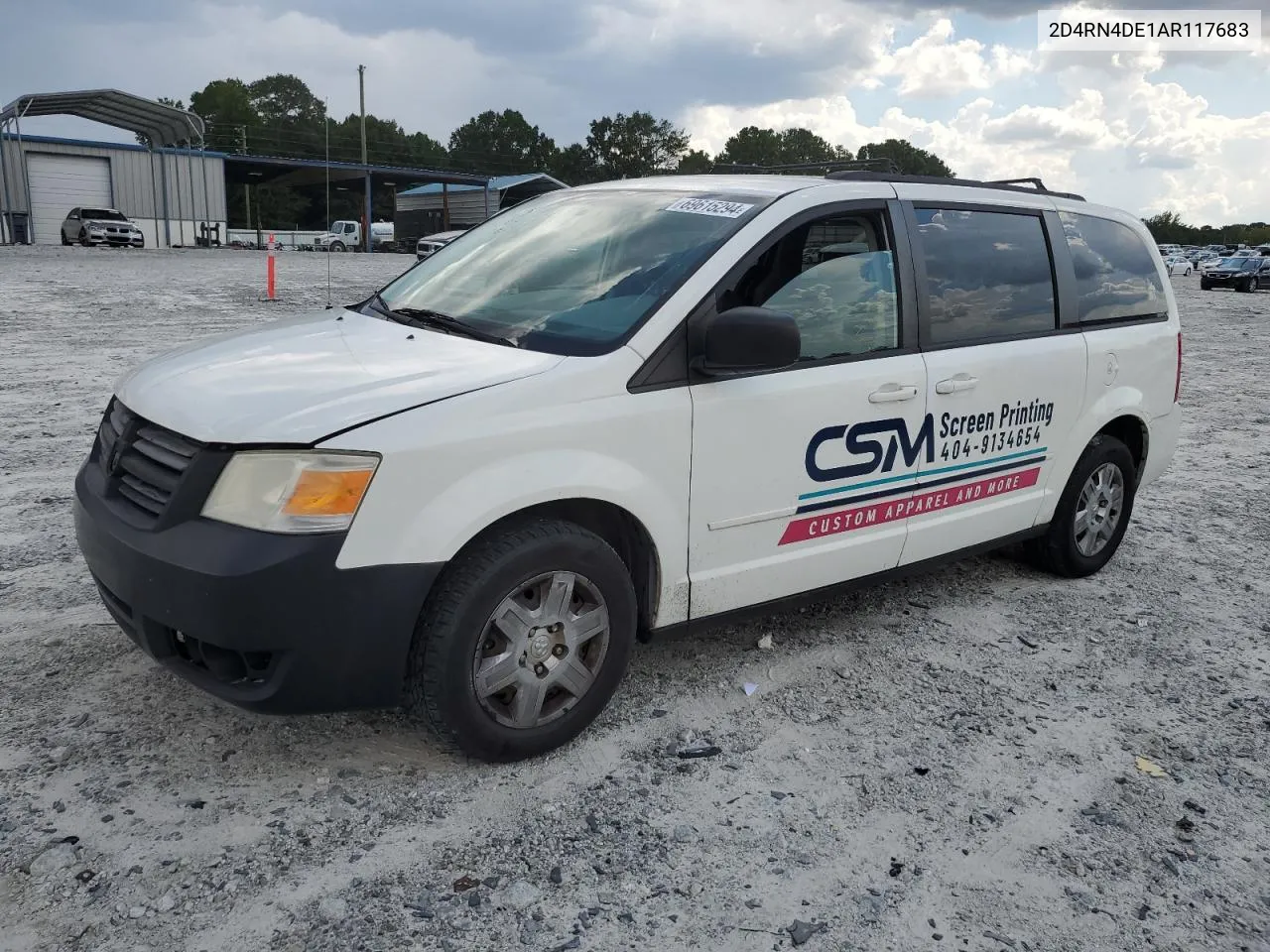 2010 Dodge Grand Caravan Se VIN: 2D4RN4DE1AR117683 Lot: 69615294