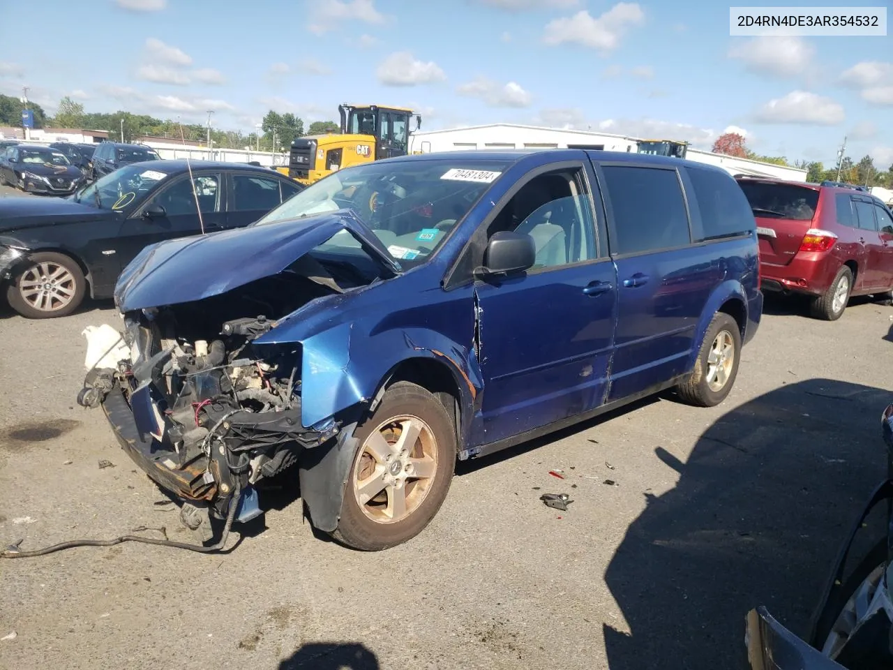 2010 Dodge Grand Caravan Se VIN: 2D4RN4DE3AR354532 Lot: 70481304