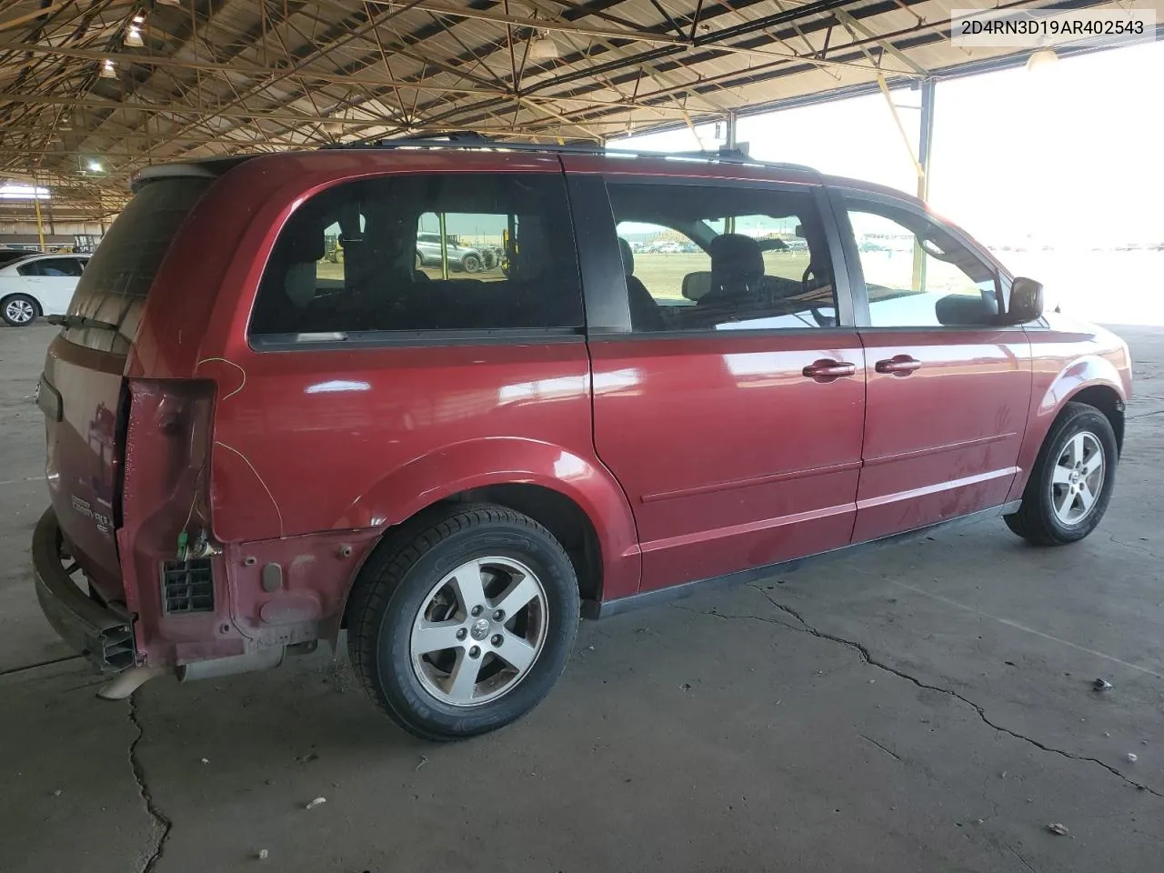 2010 Dodge Grand Caravan Hero VIN: 2D4RN3D19AR402543 Lot: 71600734