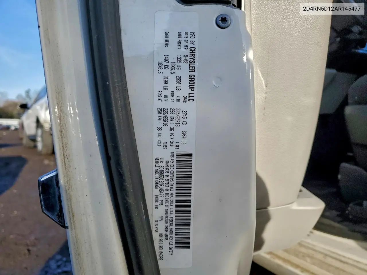 2D4RN5D12AR145477 2010 Dodge Grand Caravan Sxt