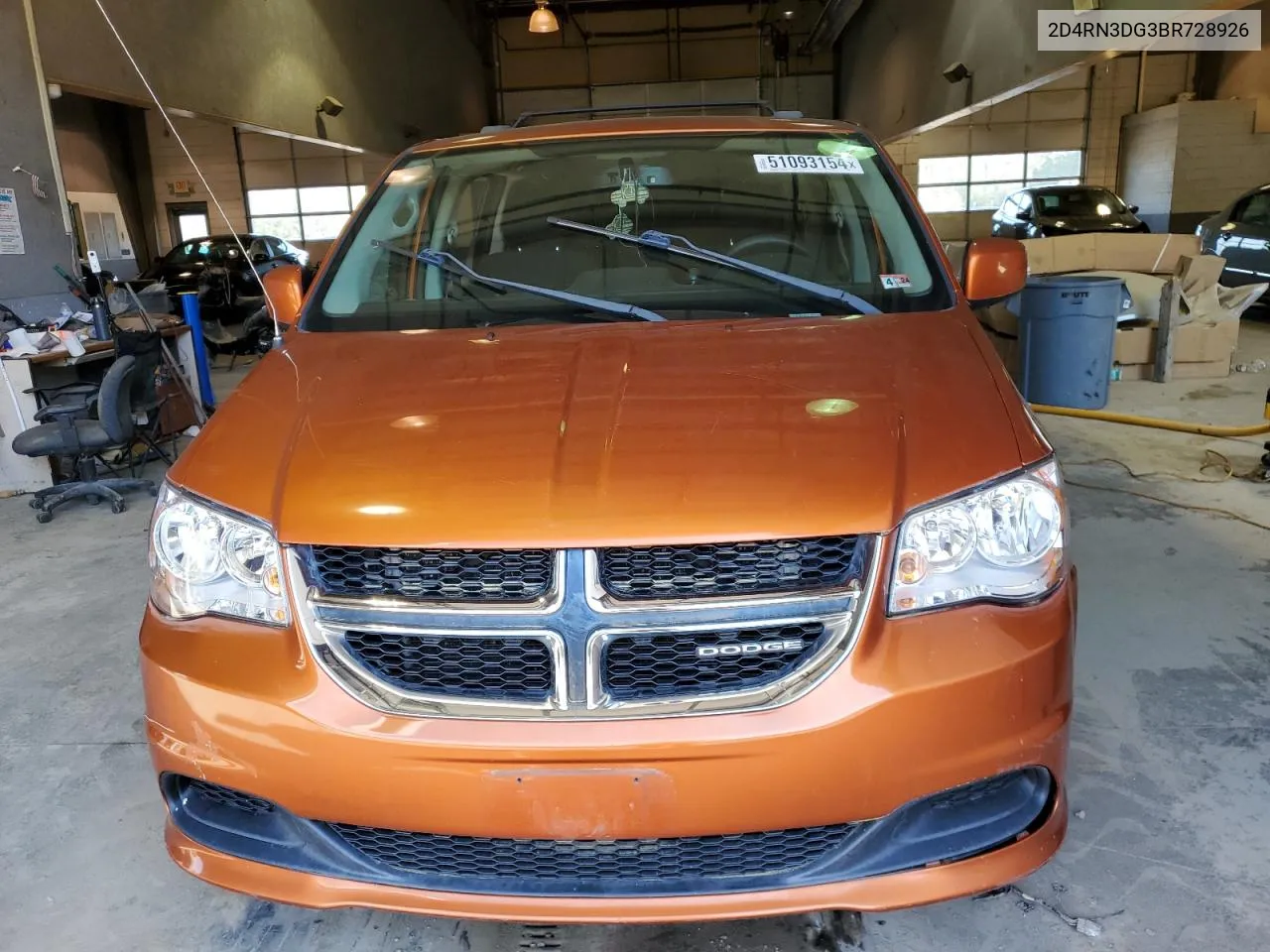 2011 Dodge Grand Caravan Mainstreet VIN: 2D4RN3DG3BR728926 Lot: 51093154