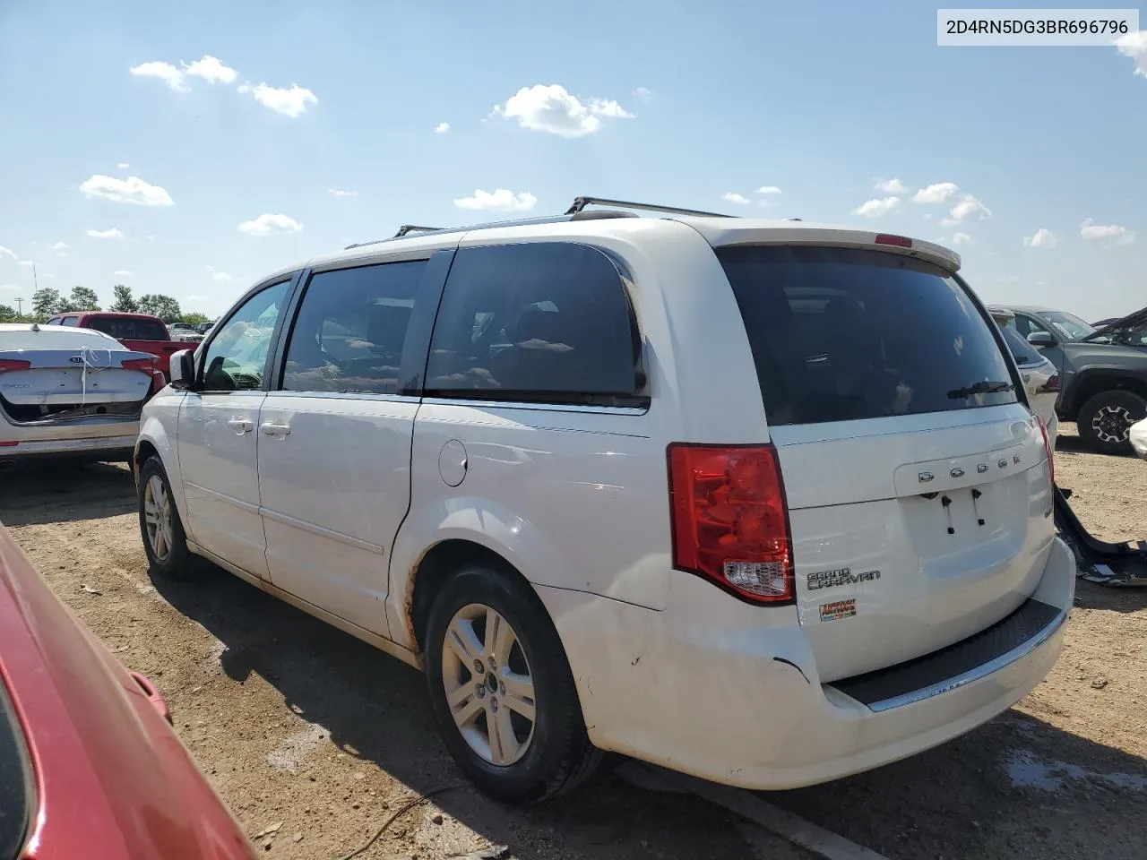 2011 Dodge Grand Caravan Crew VIN: 2D4RN5DG3BR696796 Lot: 51342964