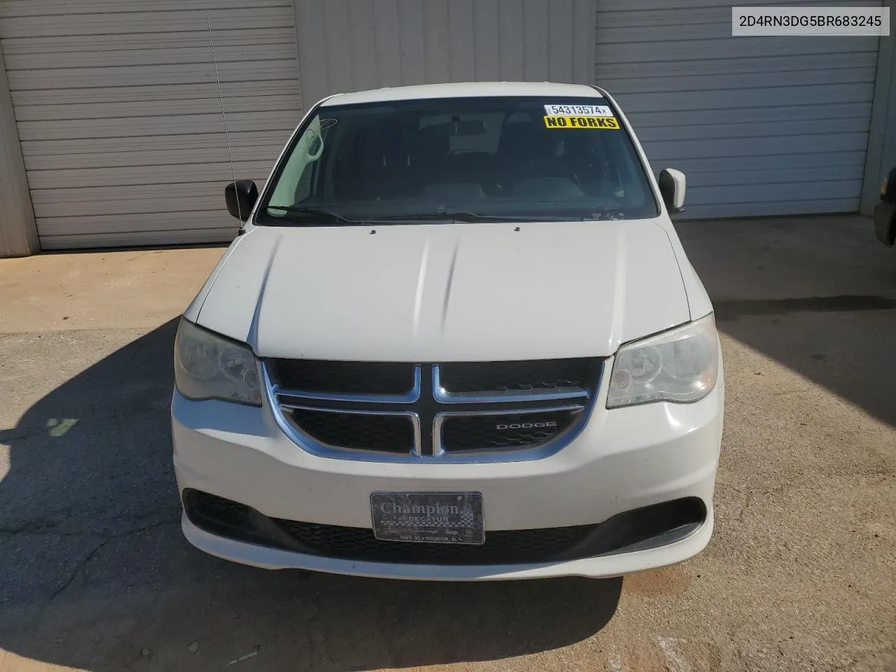 2011 Dodge Grand Caravan Mainstreet VIN: 2D4RN3DG5BR683245 Lot: 54313574