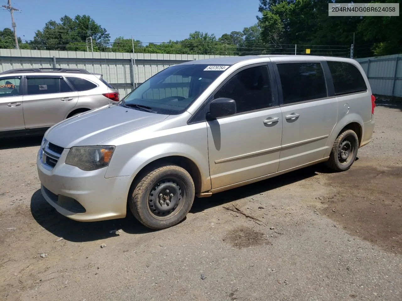 2011 Dodge Grand Caravan Express VIN: 2D4RN4DG0BR624058 Lot: 54379754