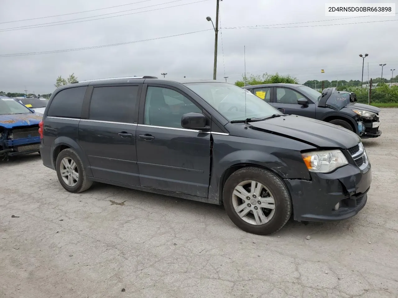 2011 Dodge Grand Caravan Crew VIN: 2D4RN5DG0BR663898 Lot: 54788324