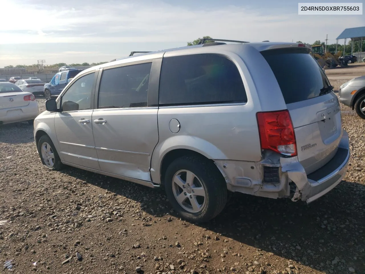 2011 Dodge Grand Caravan Crew VIN: 2D4RN5DGXBR755603 Lot: 55123014