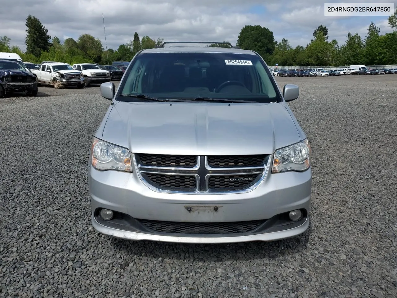 2D4RN5DG2BR647850 2011 Dodge Grand Caravan Crew