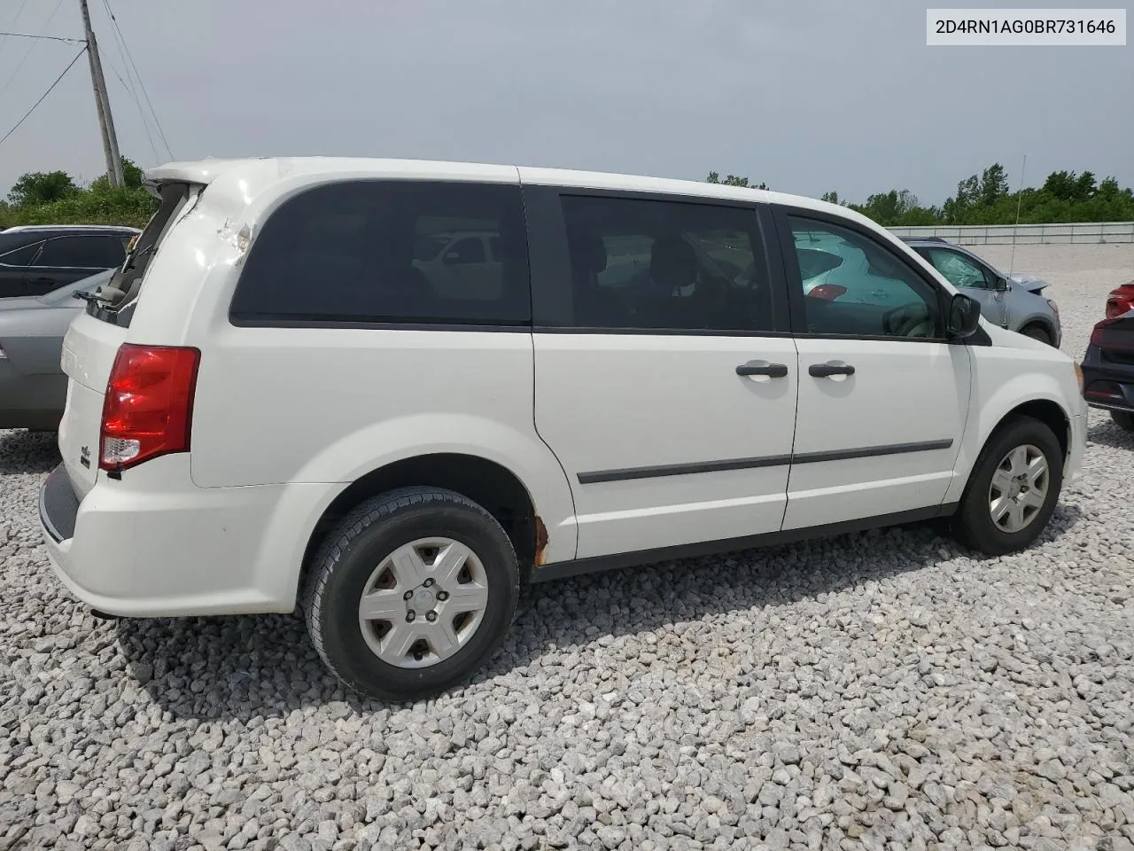 2011 Dodge Grand Caravan C/V VIN: 2D4RN1AG0BR731646 Lot: 55605394