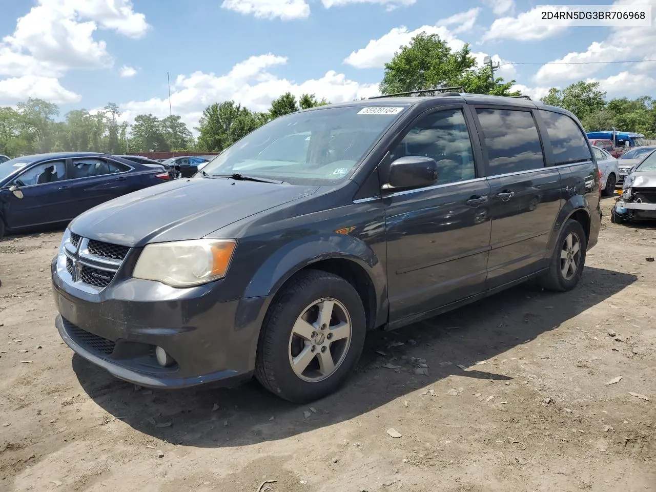 2011 Dodge Grand Caravan Crew VIN: 2D4RN5DG3BR706968 Lot: 55939164