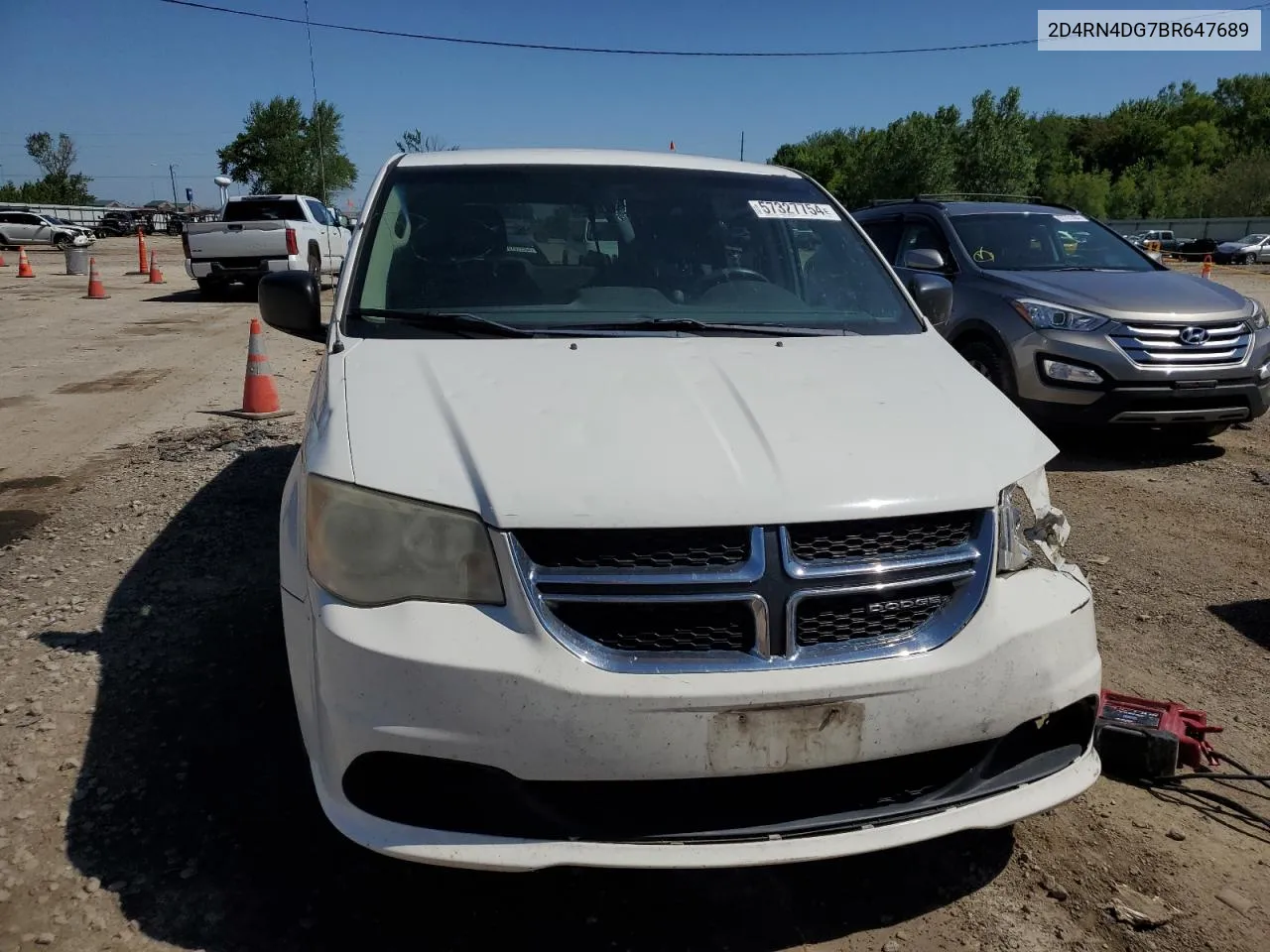 2011 Dodge Grand Caravan Express VIN: 2D4RN4DG7BR647689 Lot: 57327754