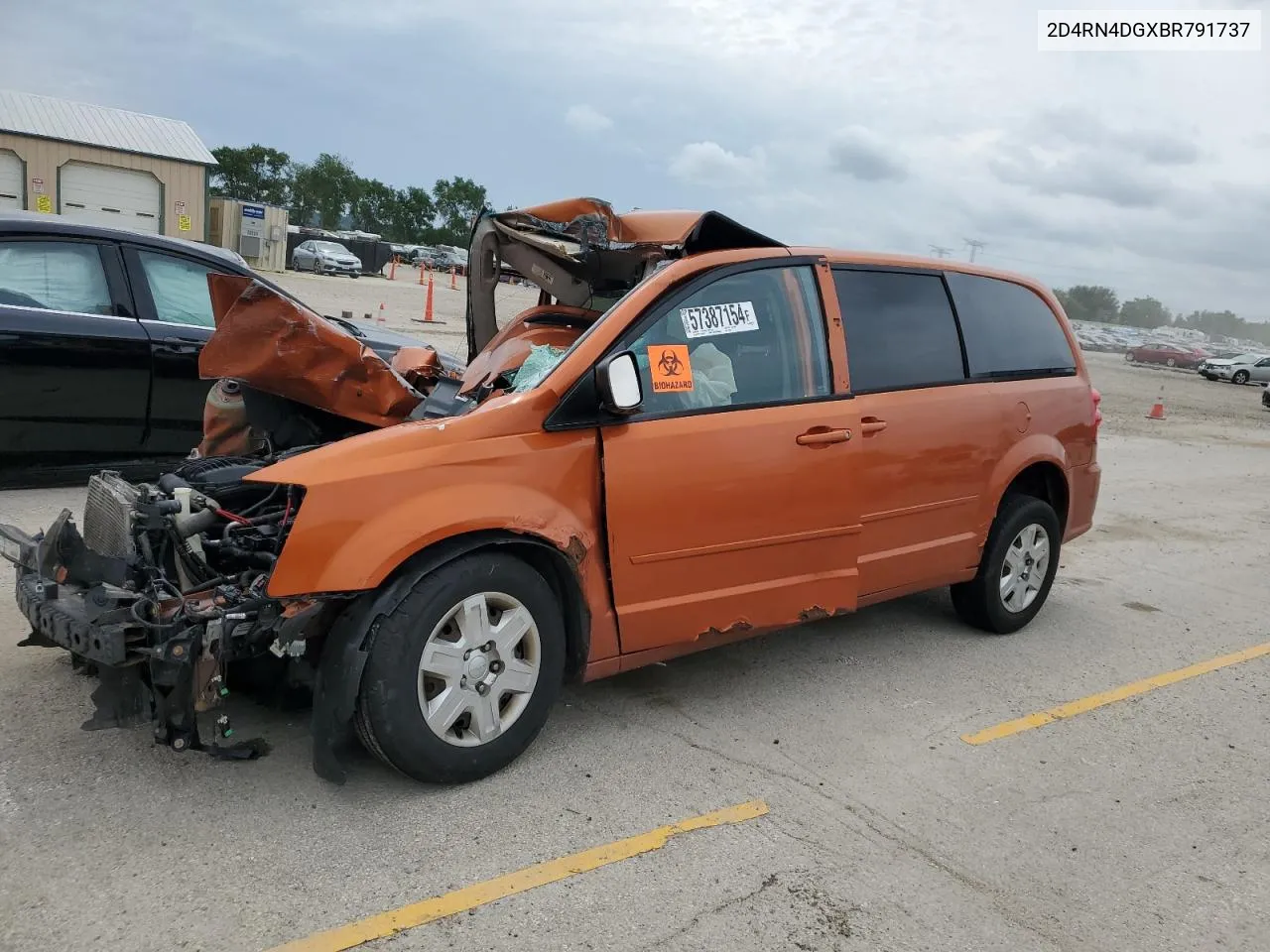 2011 Dodge Grand Caravan Express VIN: 2D4RN4DGXBR791737 Lot: 57387154