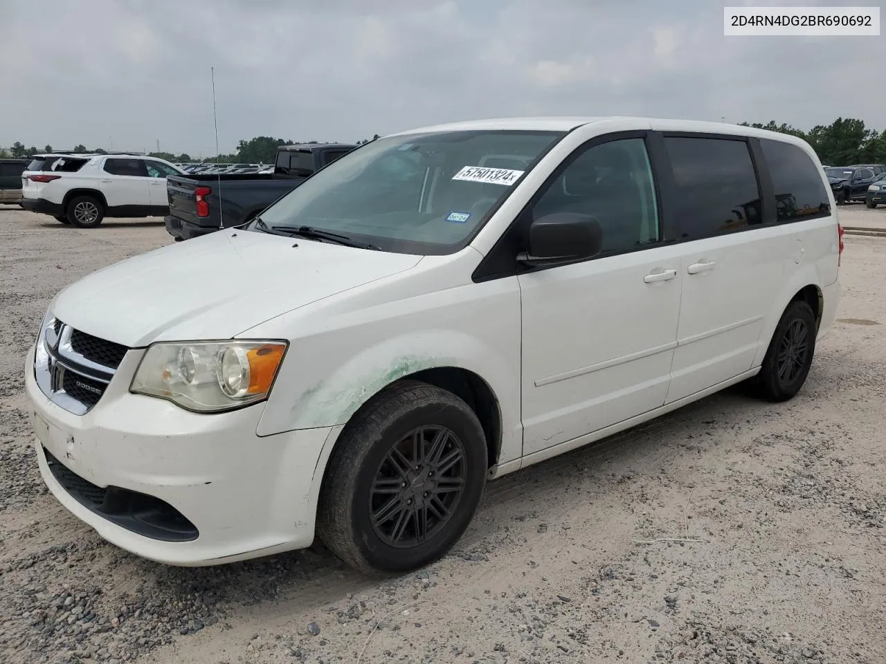 2011 Dodge Grand Caravan Express VIN: 2D4RN4DG2BR690692 Lot: 57501324