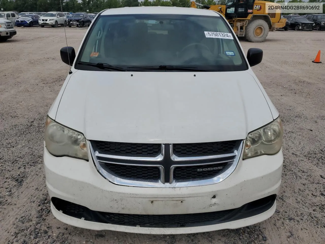 2011 Dodge Grand Caravan Express VIN: 2D4RN4DG2BR690692 Lot: 57501324