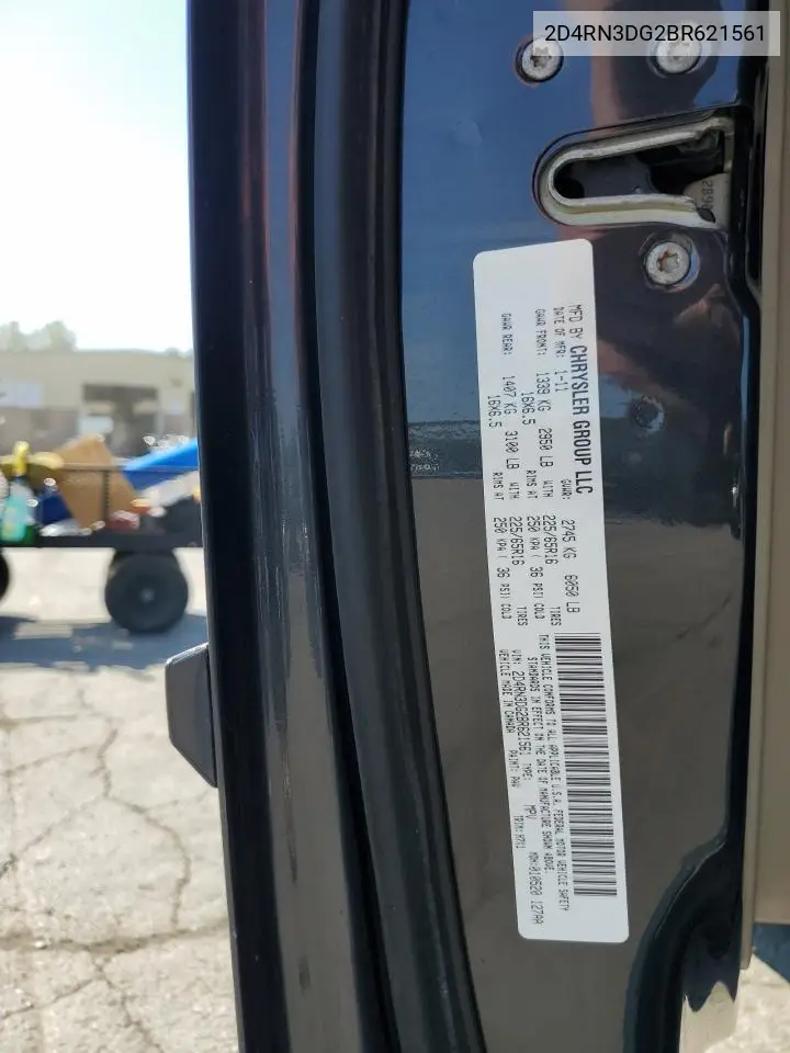 2D4RN3DG2BR621561 2011 Dodge Grand Caravan Mainstreet
