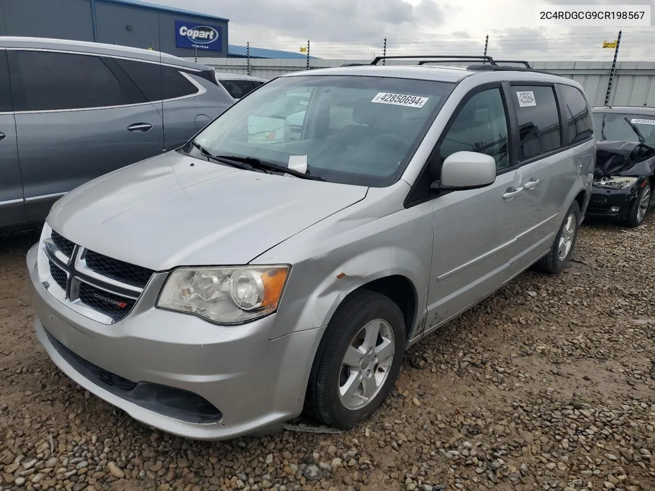 2C4RDGCG9CR198567 2012 Dodge Grand Caravan Sxt